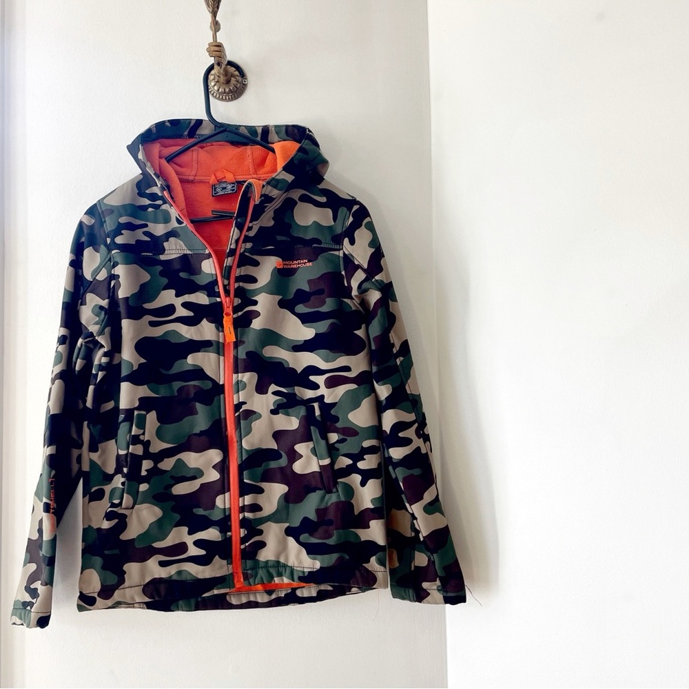 Mountain Warehouse Camouflage Soft Shell Water Resistant Jacket | 11/12